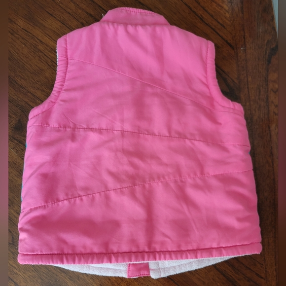 Roxy Vest Size 2T Fuschia Pink, Light & Turquoise - Picture 3 of 4